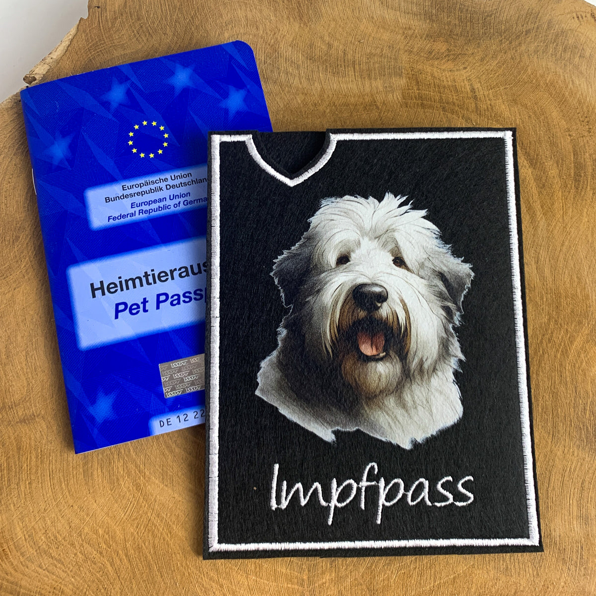 Bobtail Impfpasshülle - 3 verschiedene Motive, personalisierbar