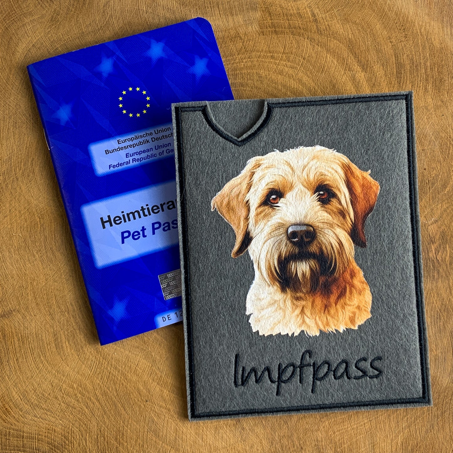 Irish Soft Coated Wheaten Terrier Impfpasshülle (Motiv 2)
