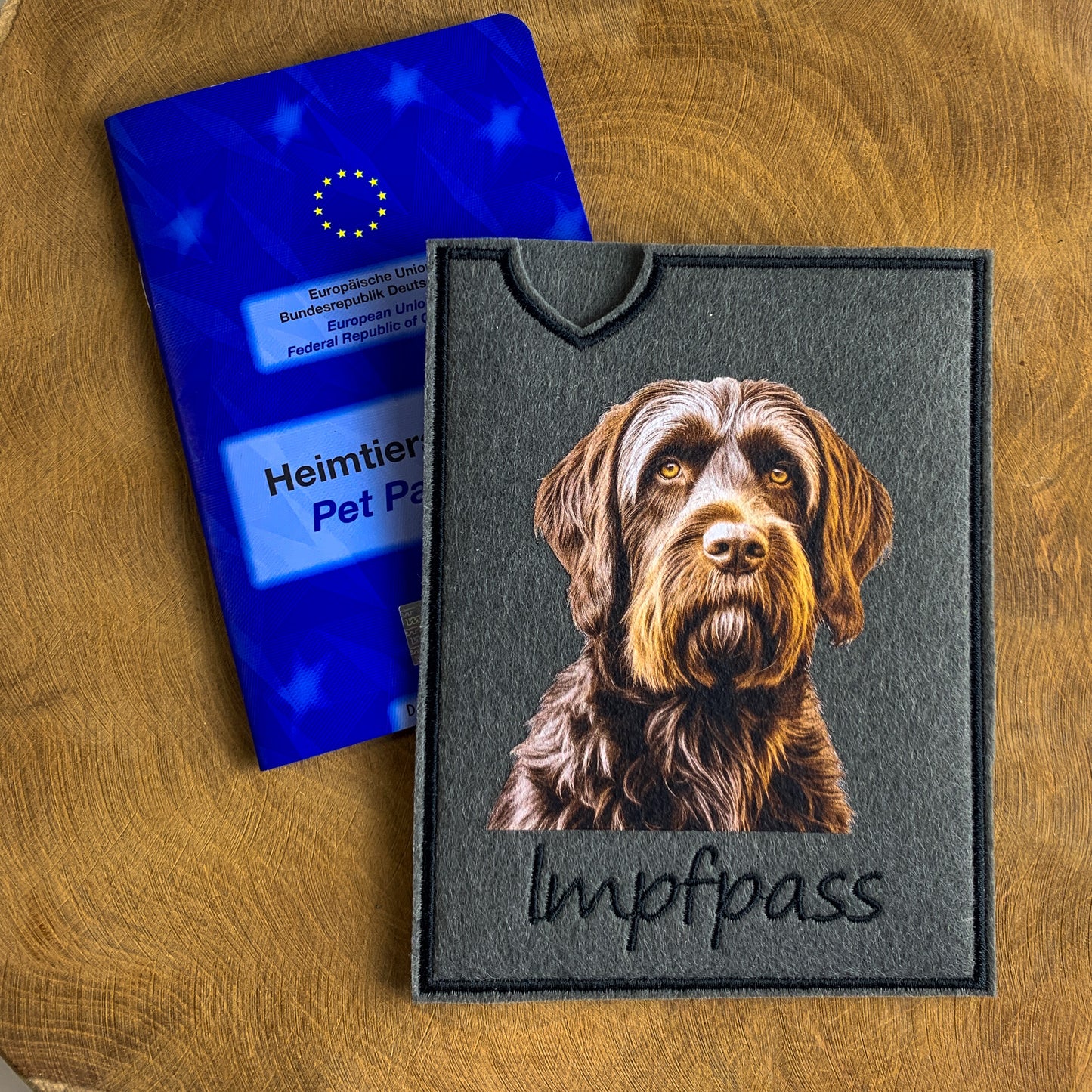 Deutsch Drahthaar Impfpasshülle (Motiv 4)