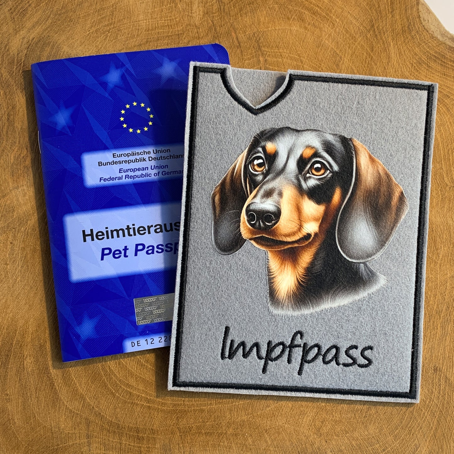 Dackel Impfpasshülle (Motiv 4)