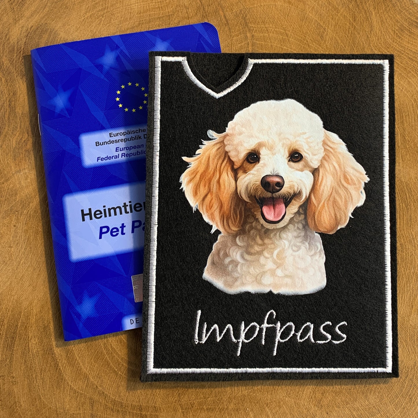 Pudel Impfpasshülle (Motiv 5)