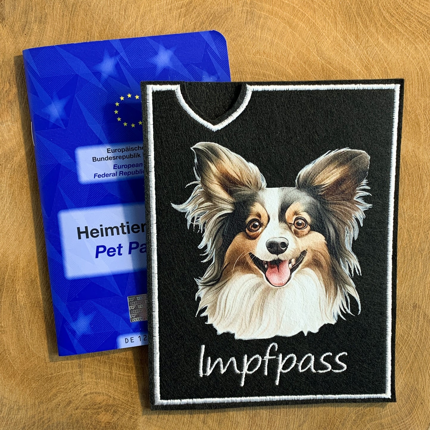 Papillon Impfpasshülle (Motiv 1)