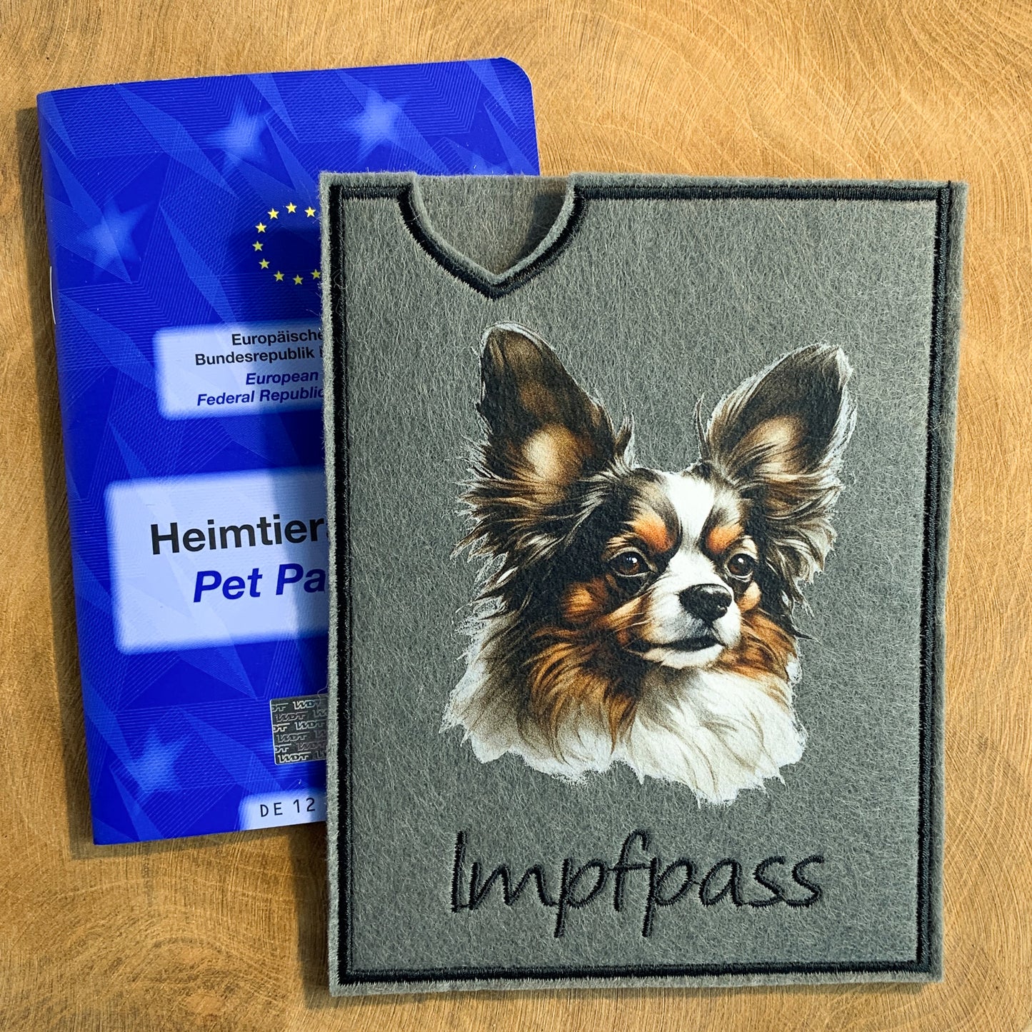 Papillon Impfpasshülle (Motiv 4)