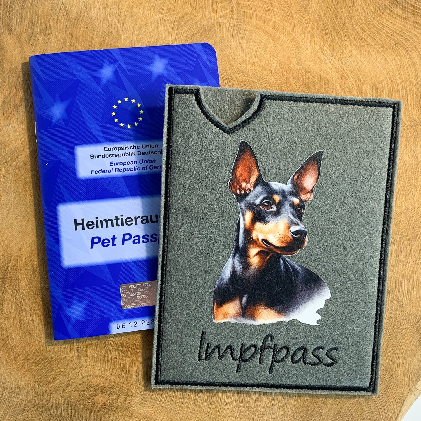 Manchester Terrier Impfpasshülle (Motiv 2)