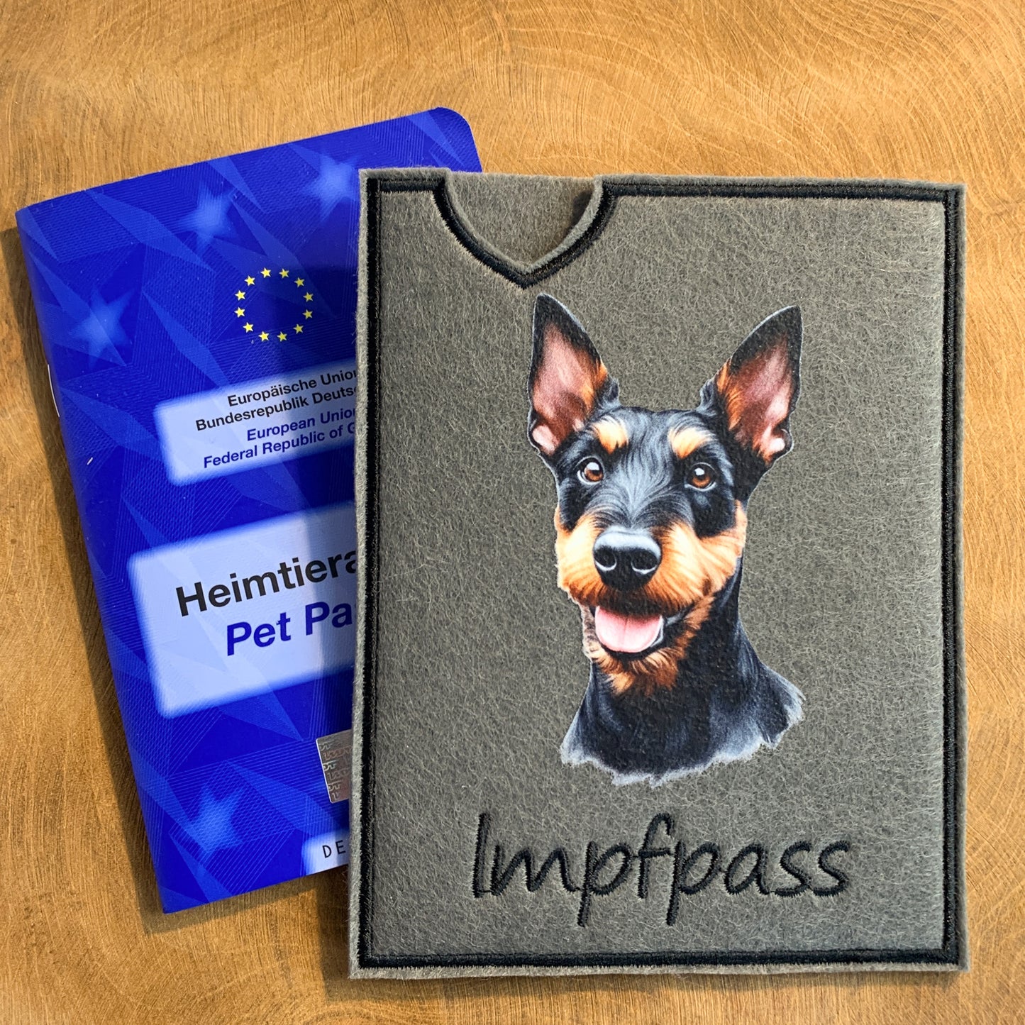 Manchester Terrier Impfpasshülle (Motiv 1)