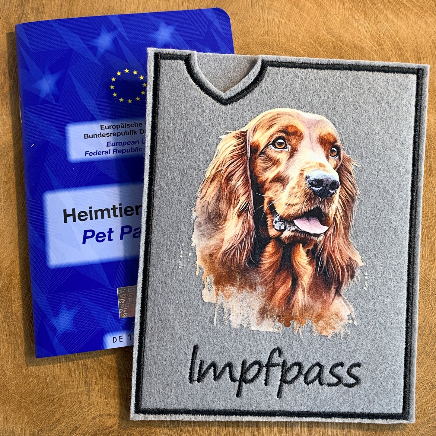 Irish Setter Impfpasshülle