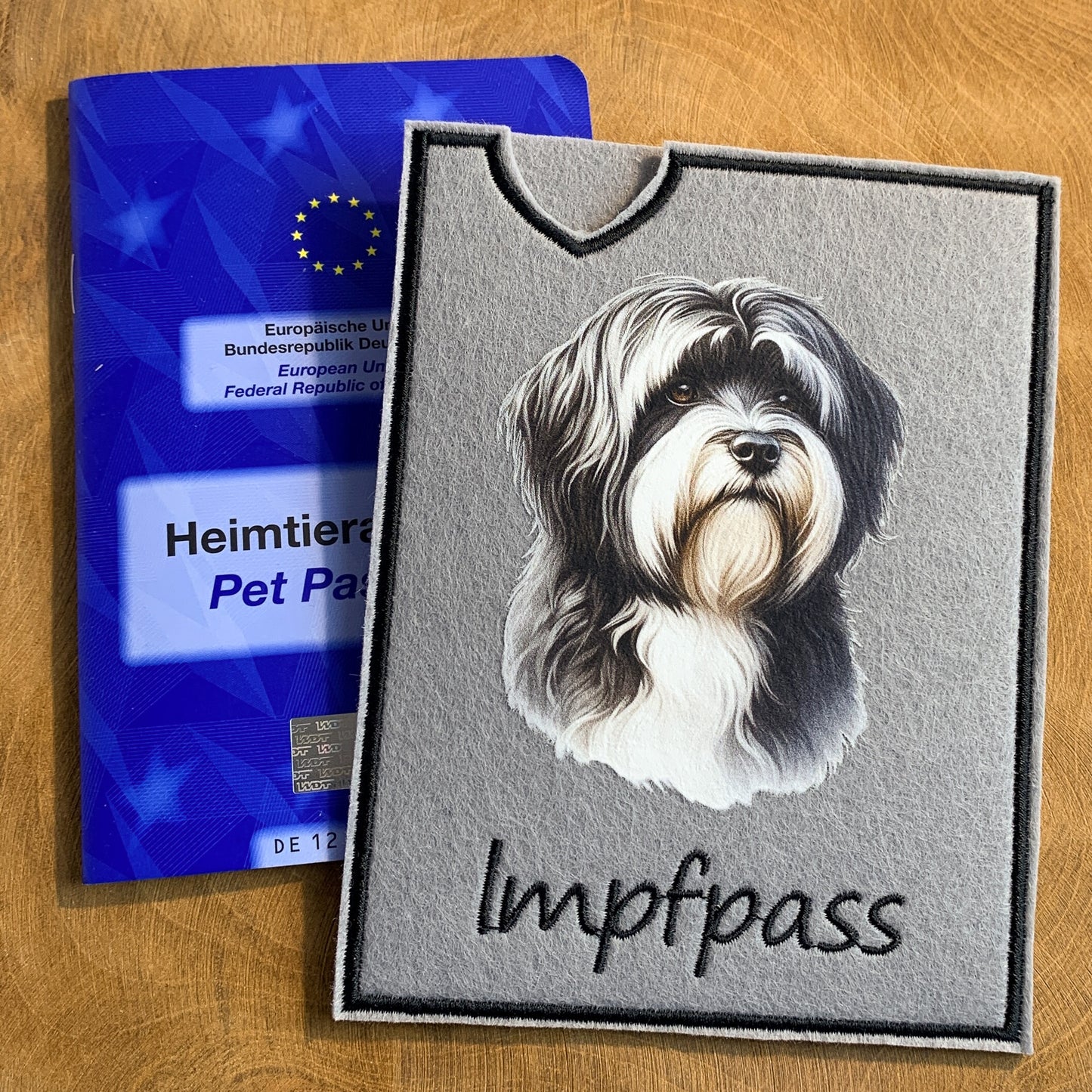 Tibet Terrier Impfpasshülle (Motiv 5)