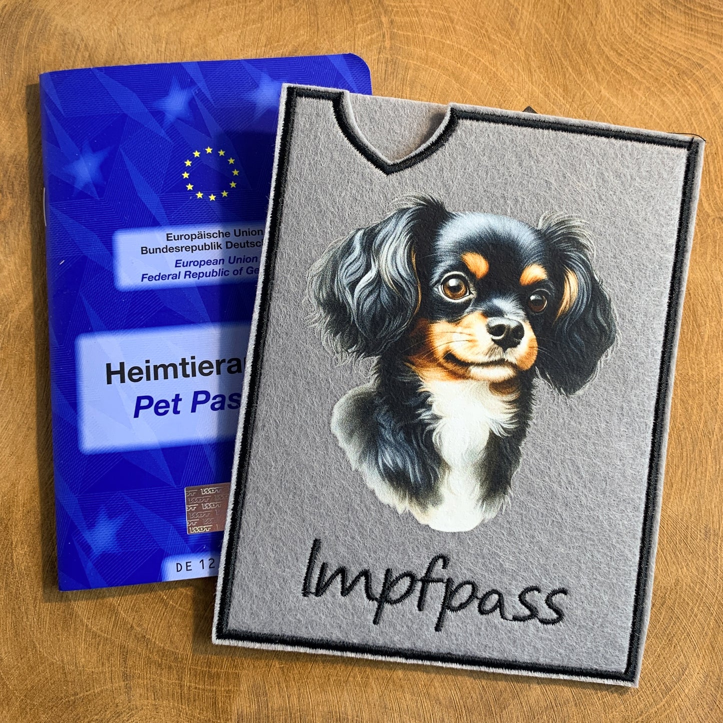 Toy Spaniel Impfpasshülle (Motiv 1)