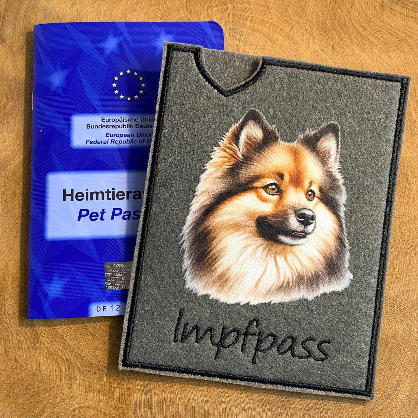 Finnischer Spitz Impfpasshülle (Motiv 3)