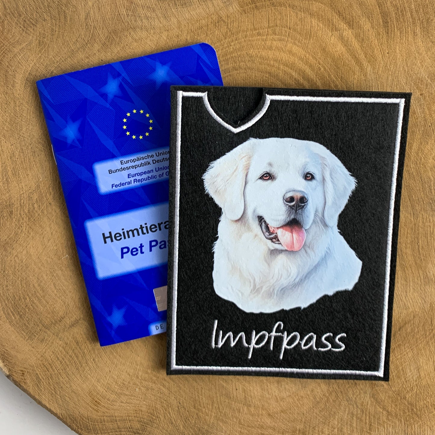 Kuvasz Impfpasshülle (Motiv 1)