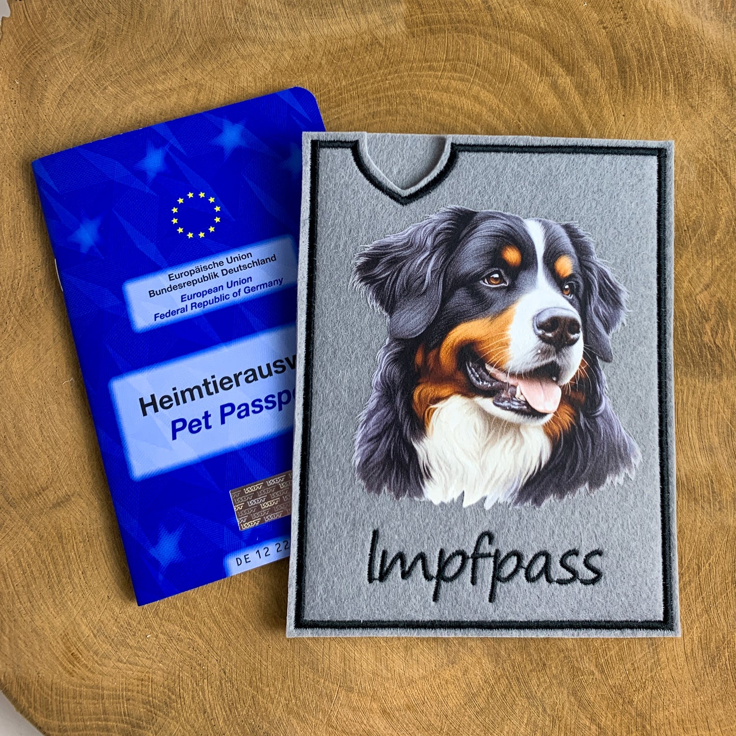 Berner Sennenhund Impfpasshülle (Motiv 2)
