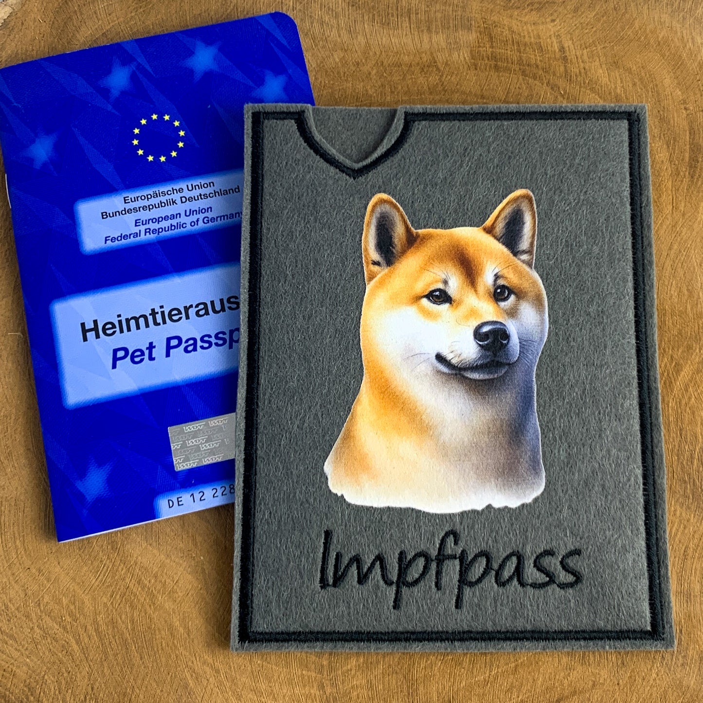 Shiba Inu Impfpasshülle (Motiv 2)