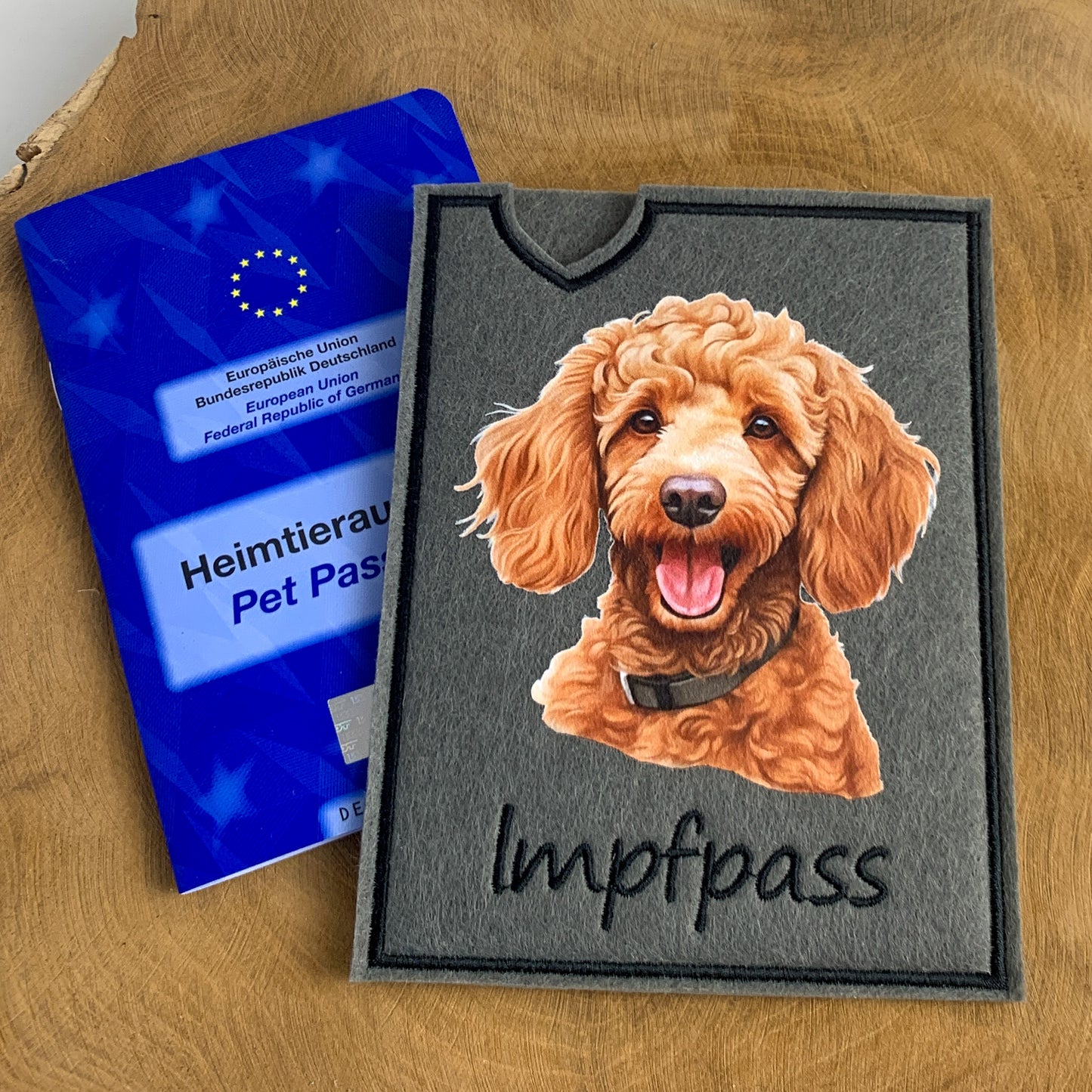 Pudel Impfpasshülle (Motiv 8)