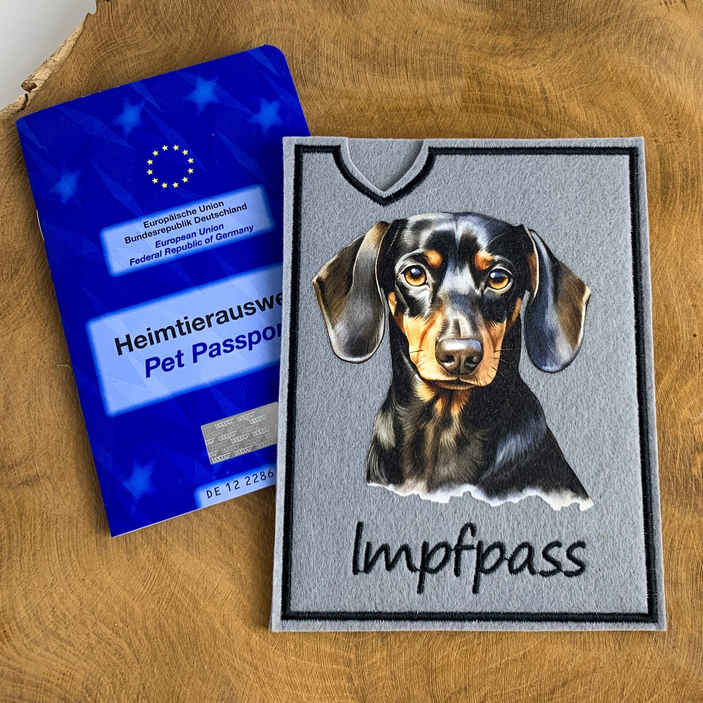 Dackel Impfpasshülle (Motiv 3)