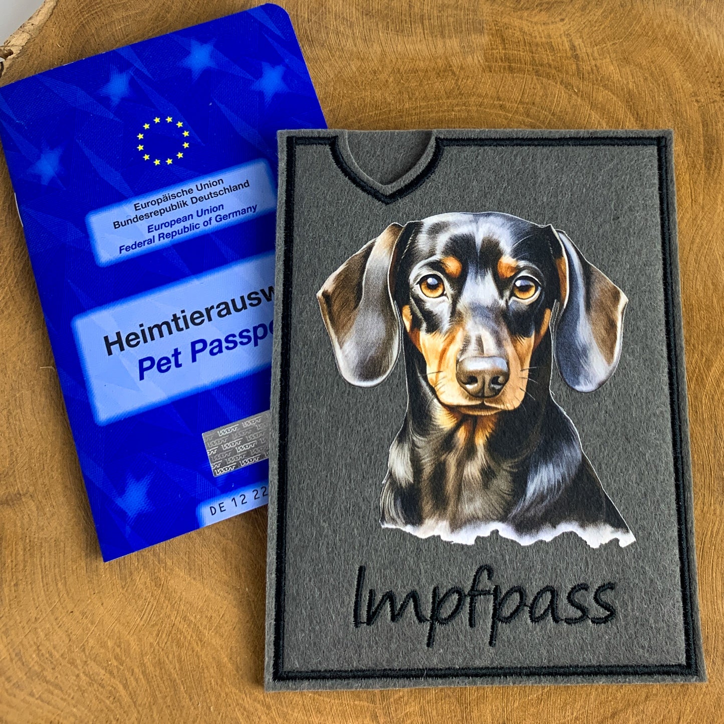 Dackel Impfpasshülle (Motiv 3)