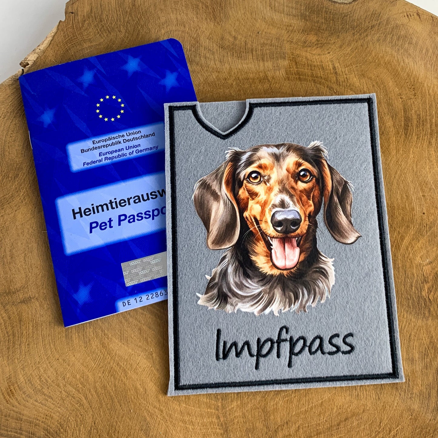 Dackel Impfpasshülle (Motiv 10)