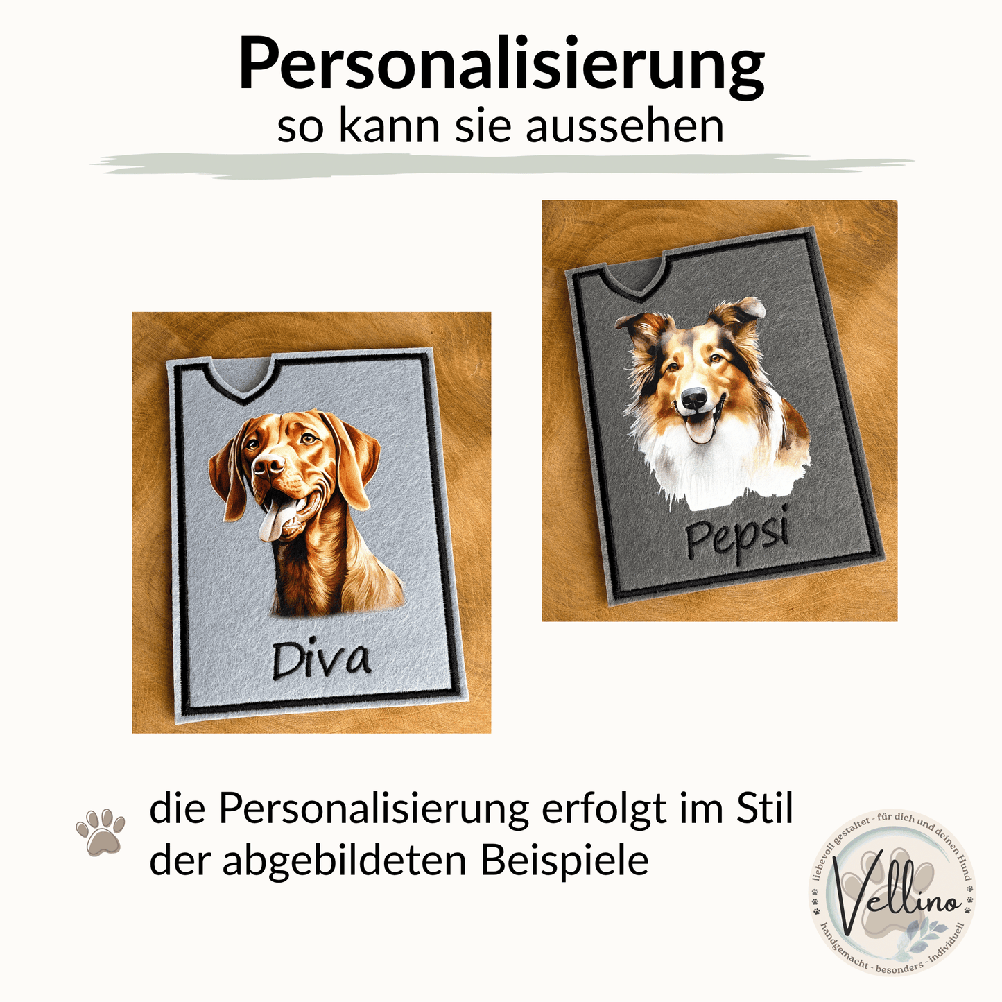 Australian Kelpie Impfpasshülle, personalisierbar