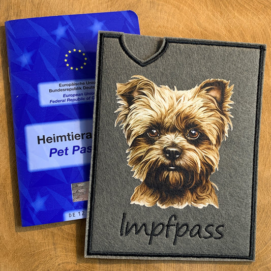Affenpinscher Impfpasshülle - 2 verschiedene Motive, personalisierbar