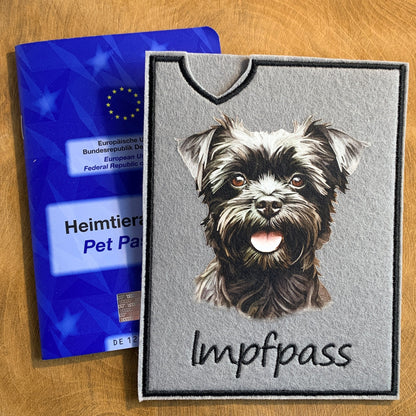 Affenpinscher Impfpasshülle - 2 verschiedene Motive, personalisierbar
