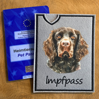 American Water Spaniel Impfpasshülle - 3 verschiedene Motive, personalisierbar