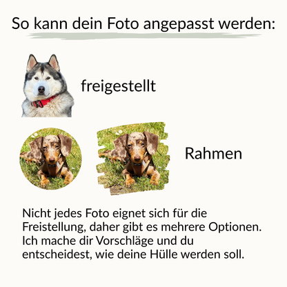 Personalisierte Impfpasshülle für Hunde mit eigenem Foto