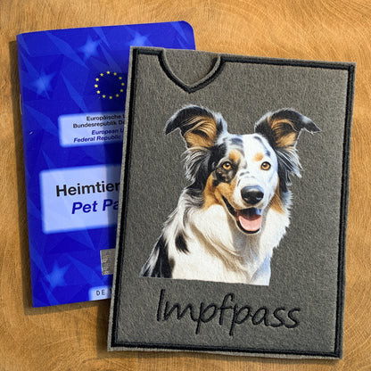 Australian Koolie Impfpasshülle, personalisierbar