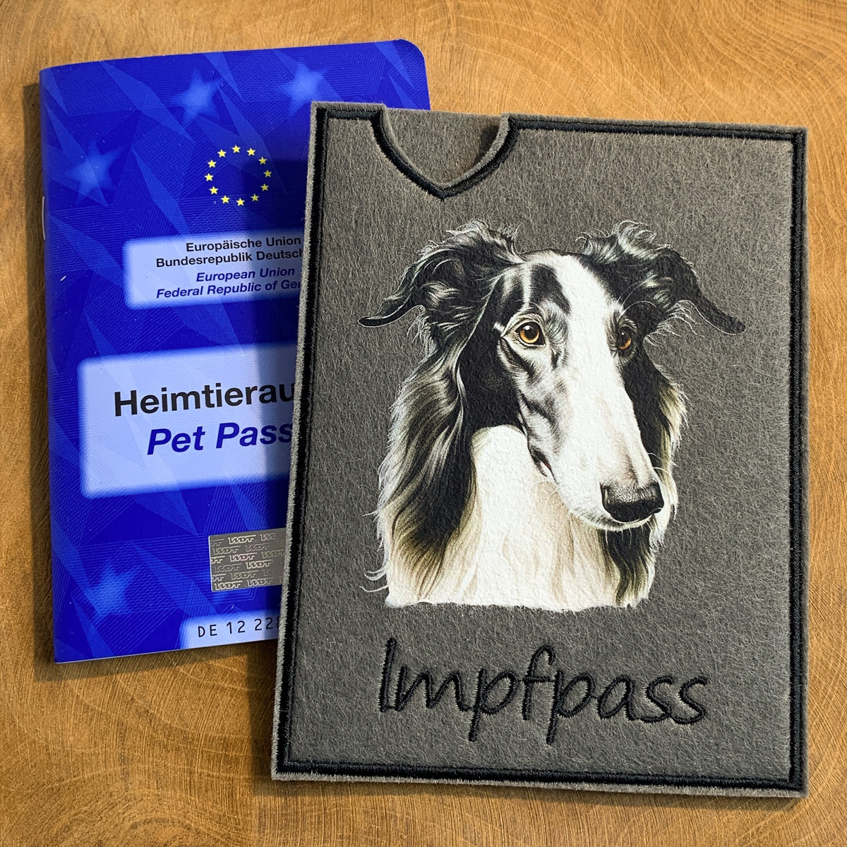 Barsoi Impfpasshülle - 2 verschiedene Motive, personalisierbar