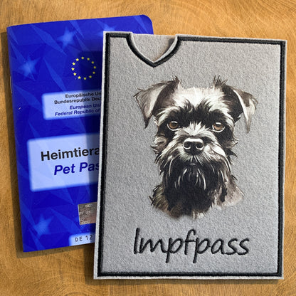 Belgischer Griffon Impfpasshülle - 2 verschiedene Motive, personalisierbar