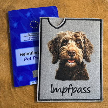 Bernedoodle Impfpasshülle - 2 verschiedene Motive, personalisierbar