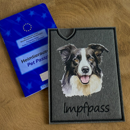 Border Collie Impfpasshülle - vellino