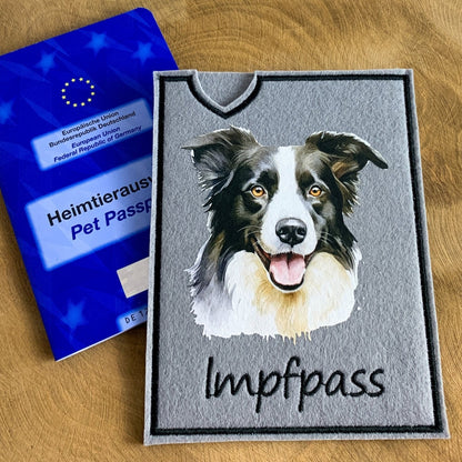 Border Collie Impfpasshülle - vellino