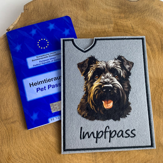 Bouvier des Flandres Impfpasshülle - 2 verschiedene Motive, personalisierbar