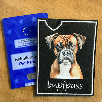 Boxer Impfpasshülle - 2 verschiedene Motive, personalisierbar