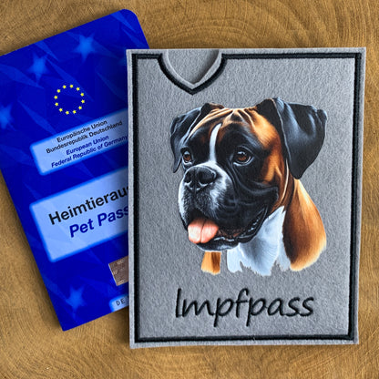 Boxer Impfpasshülle - 2 verschiedene Motive, personalisierbar