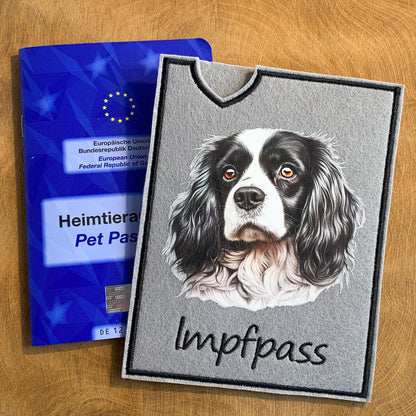 Cavalier King Charles Impfpasshülle - mehrere Motive, personalisierbar
