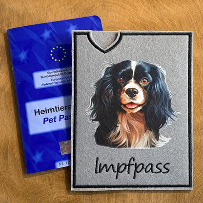 Cavalier King Charles Impfpasshülle - mehrere Motive, personalisierbar