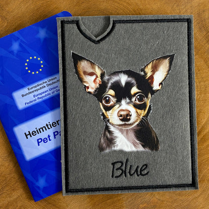 Chihuahua Impfpasshülle - 6 verschiedene Motive, personalisierbar