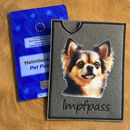 Chihuahua Impfpasshülle - 6 verschiedene Motive, personalisierbar