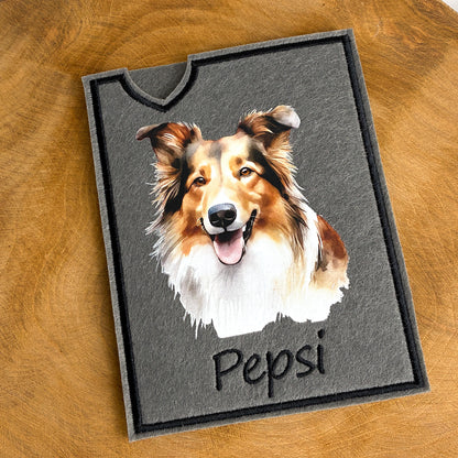 Collie Impfpasshülle - 4 verschiedene Motive, personalisierbar