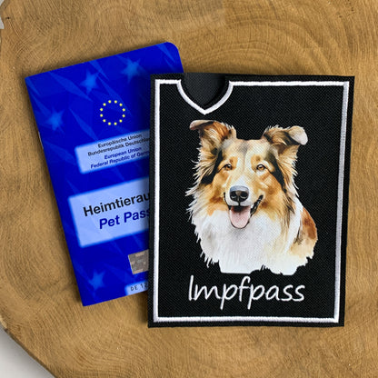 Collie Impfpasshülle - 4 verschiedene Motive, personalisierbar