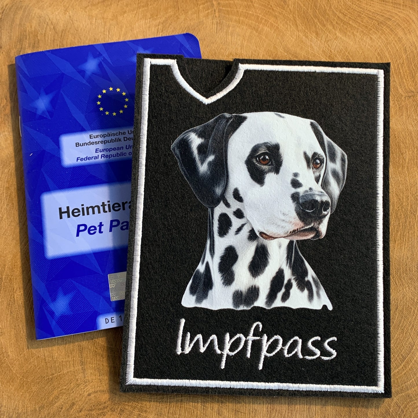 Dalmatiner Impfpasshülle - mehrere Motive, personalisierbar