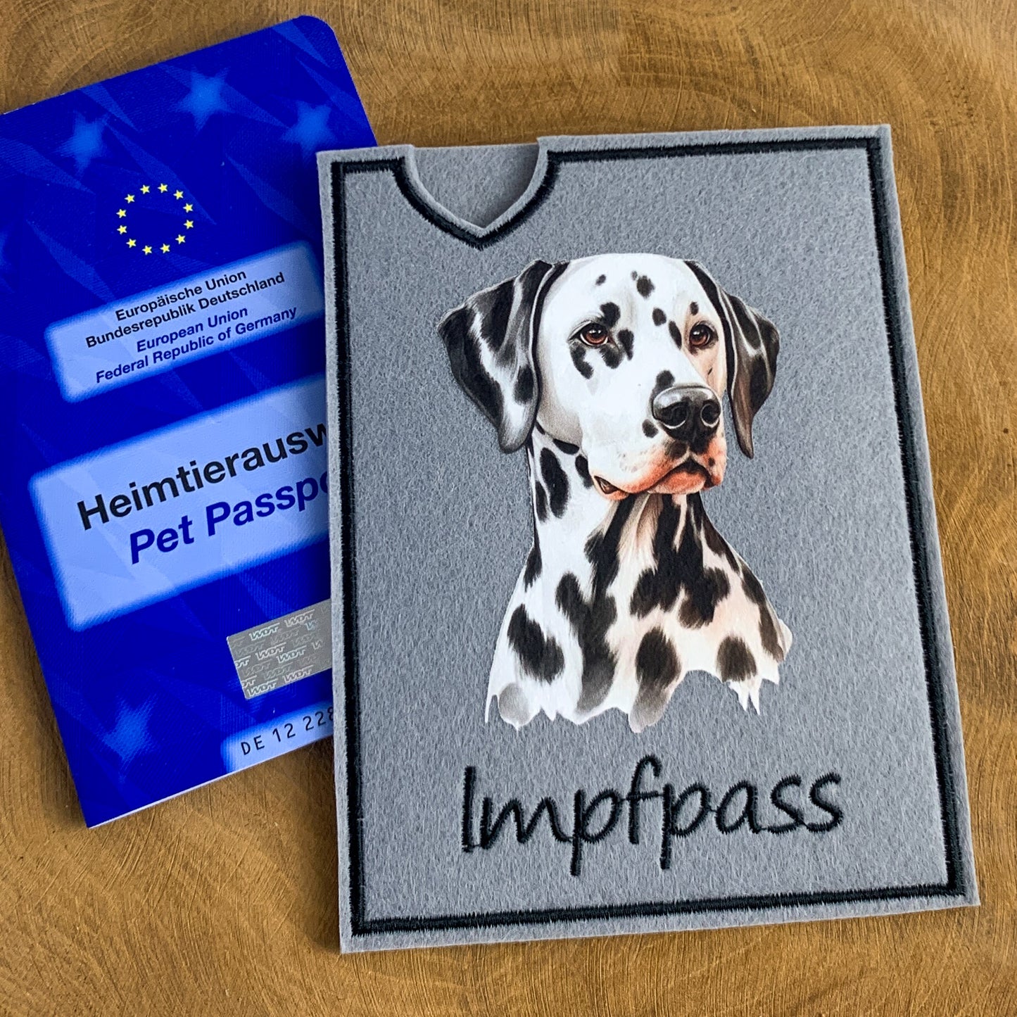 Dalmatiner Impfpasshülle - mehrere Motive, personalisierbar