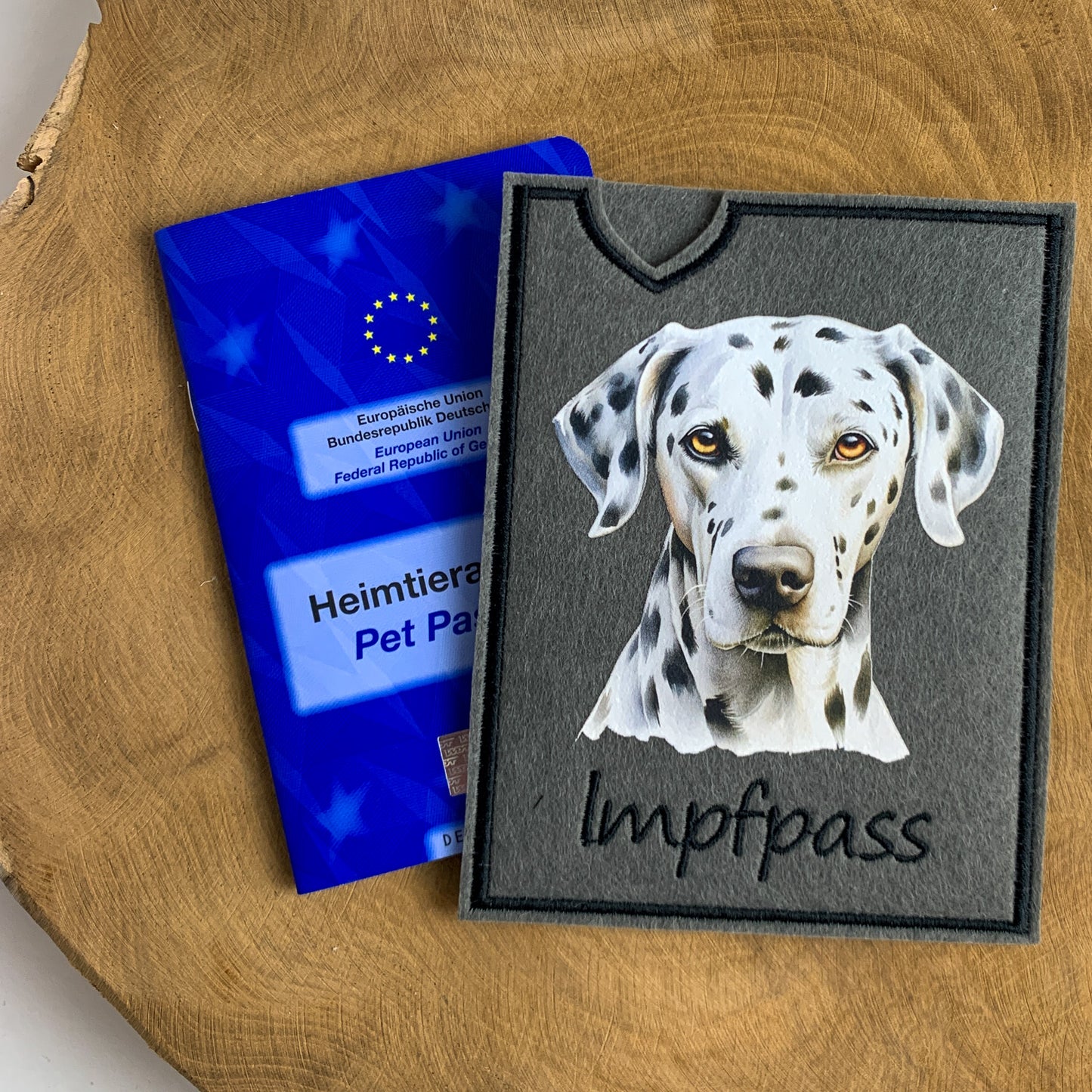 Dalmatiner Impfpasshülle - mehrere Motive, personalisierbar