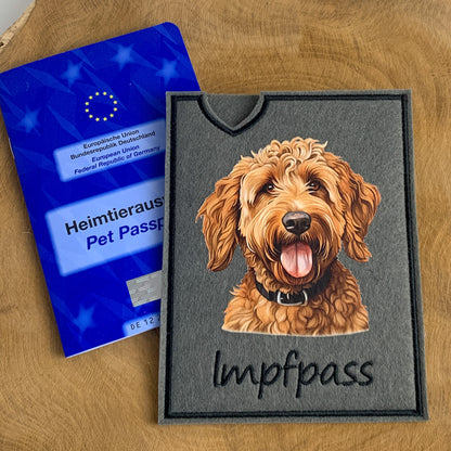Doodle Impfpasshülle - 9 verschiedene Motive, personalisierbar