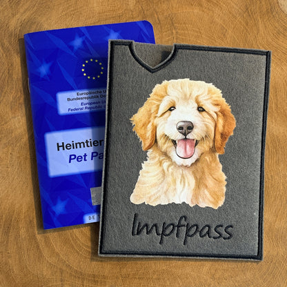Doodle Impfpasshülle - 9 verschiedene Motive, personalisierbar