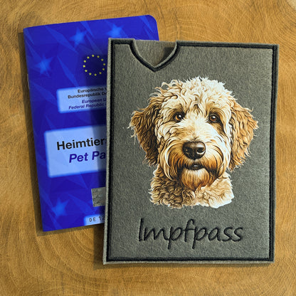 Doodle Impfpasshülle - 9 verschiedene Motive, personalisierbar