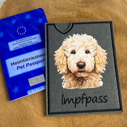 Doodle Impfpasshülle - 9 verschiedene Motive, personalisierbar