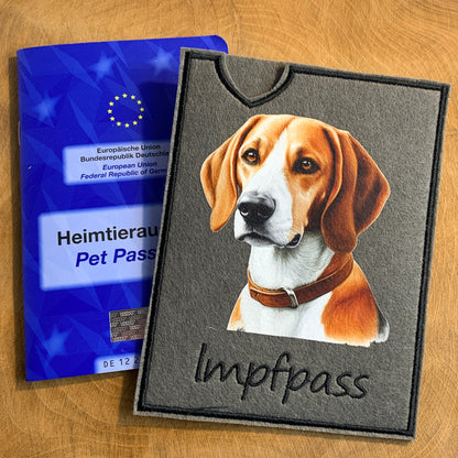 Foxhound Impfpasshülle - 3 verschiedene Motive, personalisierbar