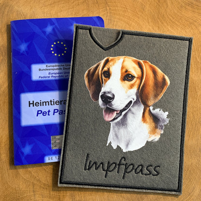 Foxhound Impfpasshülle - 3 verschiedene Motive, personalisierbar