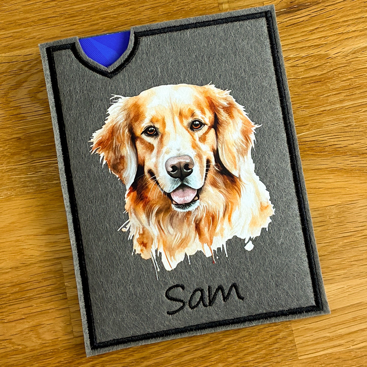 Golden Retriever Impfpasshülle- 6 verschiedene Motive, personalisierbar